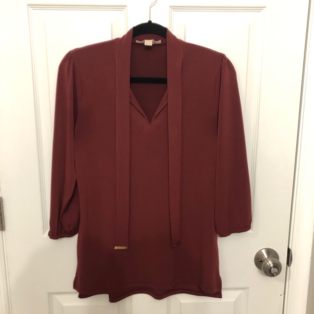 Burgundy Michael Kors women’s blouse